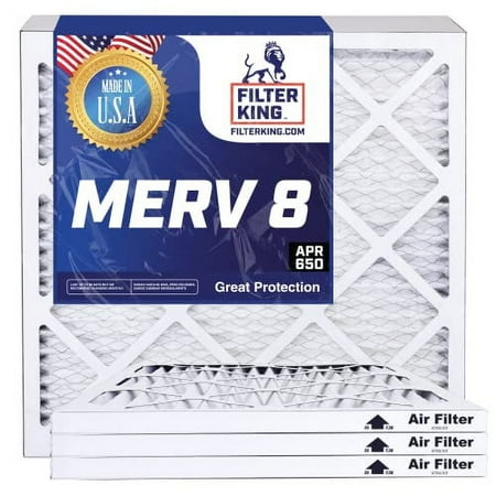 

19X21x2 Air | 5-PACK | MERV 8 HVAC Pleated AC Furnace s | Actual Size 18.5 X 20.5 X 1.75
