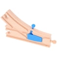 thumbnail image 3 of ColoMX Tren del tren de madera Track Expansion Track Juguetes de ferrocarril para niños para el edificio de ferrocarril de bricolaje, 3 of 7