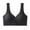 Black, variant on fheaev Front Closure Bras For Women Post Surgery Brassiere Plus Size Full Coverage No Underwire Comfort Wireless Snap Closing Bra Convenient Everyday Bra Front Button Bras Front Buckle Corset Bra