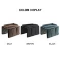 thumbnail image 4 of Bewildely Organizador de reposabrazos para sofá, sillón, pasamanos, bolsa de almacenamiento colgante, bolsas de Control remoto para TV, soporte Almacenamiento y organización del hogar Negro, 4 of 6