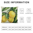 thumbnail image 5 of SHANXI  Pillow Covers Nature Watercolor Summer Fruit Lemons with Green Leaves Throw Pillow Cover Decorative Pillowcase Square Cushion  22x22in, 5 of 5