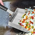 thumbnail image 3 of YIOSOA Stainless Steel Griddle Accessories with Handle, Large Flat Top Grill Spatula, Food Scraper, Stir Fry Cooking Tool, 3 of 7