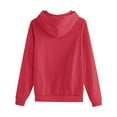 thumbnail image 4 of LISTHA Mens Casual Two Piece Plain Sweatsuits Loose Hoodie Sweatshirt Stretchy Sweatpants Set Fall Basic Matching Tracksuit Outfit Red M, 4 of 6