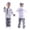 v#1055White2093, variant on HAYIMI Toddler Outfit Sets Kids Chef Boys With Hat And Apron Holiday Dress Up For Baking Cooking Class Party Holiday Child O-Neck Cartoon Clothes Sets
