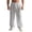 15a# Light Gray, variant on Mens Casual Pants Drawstring Elastic Waist Lightweight Linen Pants Loose Fit Straight Legs Beach Trousers Light Blue 2XL