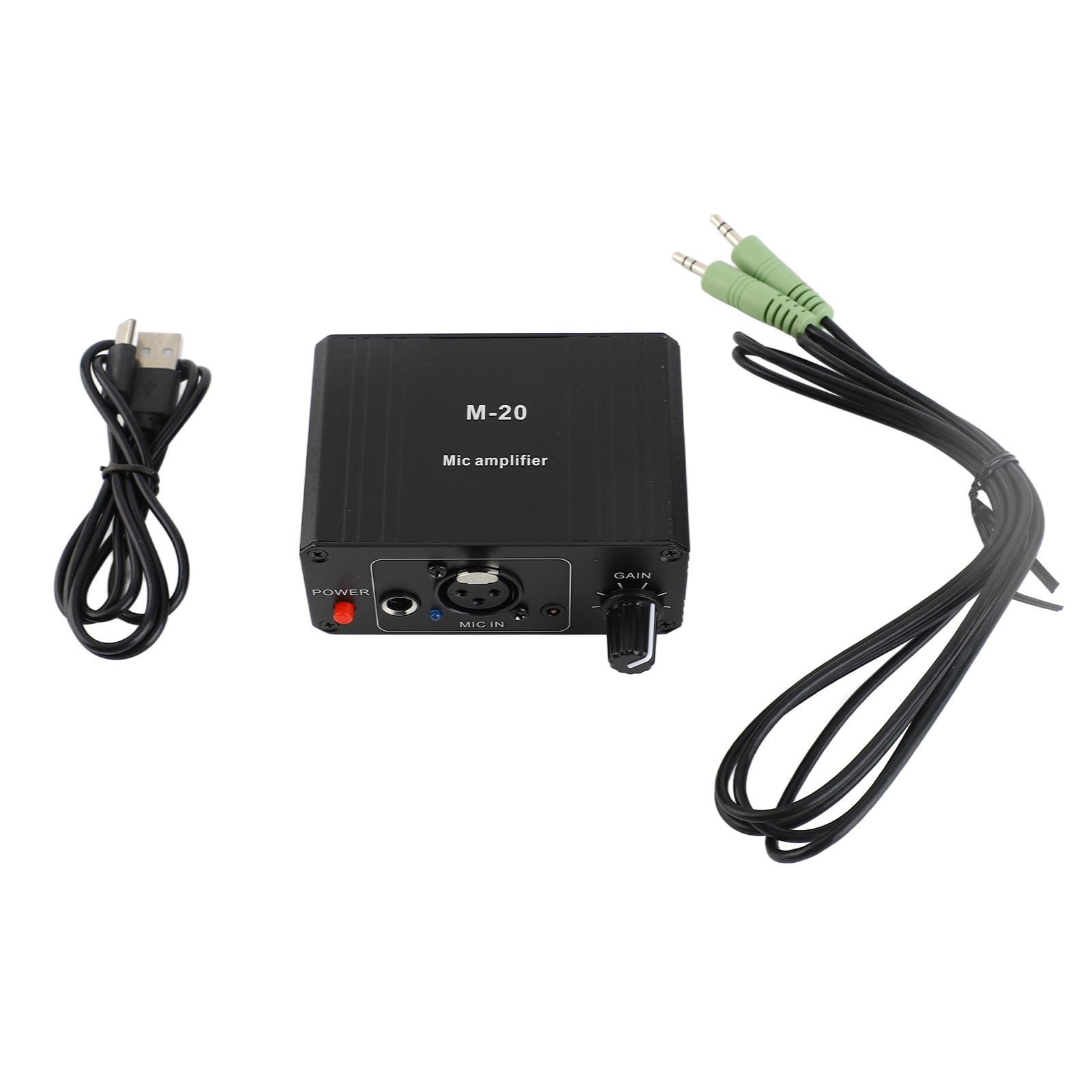 Microphone Preamplifier Microphone Preamp, High Gain 48V Power Microphone for Dynamic Microphone