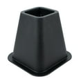 Simplify 6 inch Durable Plastic Bed Risers 4 Pack in Black, 2.75 lb ...