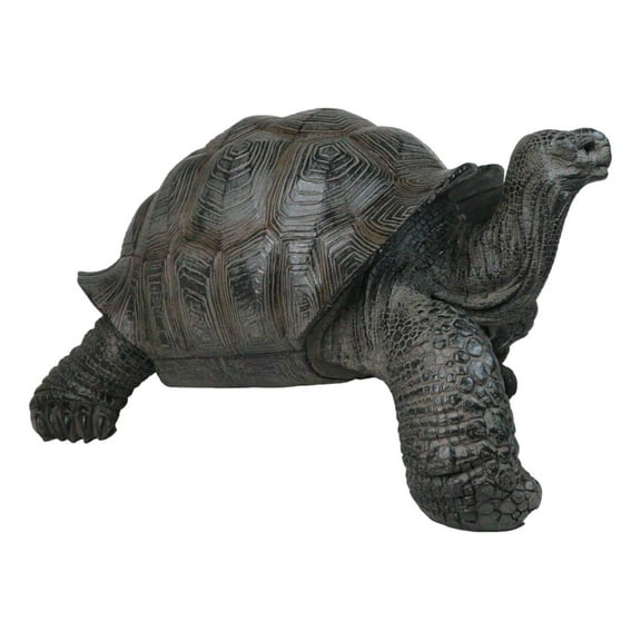 Realistic Marine Lifelike Galapagos Giant Tortoise Turtle Large Statue 18"L