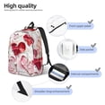 thumbnail image 3 of Balery Textured Heart Abstract Art Mochila Clásica Impresa Básica para Viaje, Mochila Escolar Resistente al Agua, Mochila de Lona con Correas Ajustables-Medium, 3 of 5