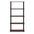 thumbnail image 2 of Furinno Turn-N-Tube 5 Tier Multipurpose Rack Organizer, Dark Cherry/Black, 2 of 4