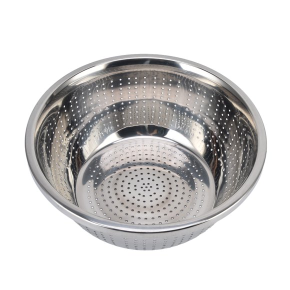 Vegetable Washing Basket, Multifunction Stainless Steel Stainless Steel Colander Rustproof  For Kitchen For Household 28cm