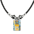 thumbnail image 1 of amazing funny park instalaciones ilustración collar a mano colgante de cuerda de cuero Unbranded M, 1 of 3