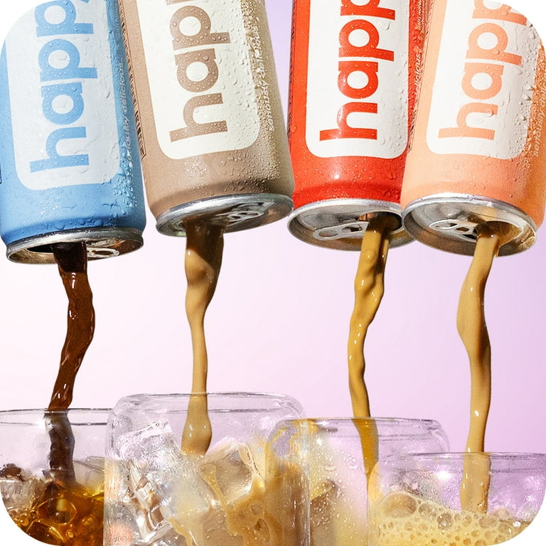 happy Caramel Latte, 11oz Ready-To-Drink canned latte - Walmart.com