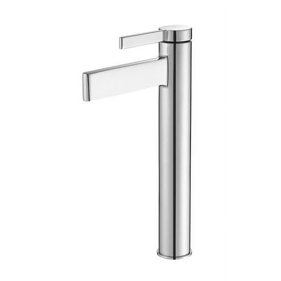 Vinnova 115112-BAF-PC Oviedo Single High-Handle Hole Lever Vessel Polished Chrome Bathroom Faucet
