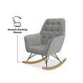 thumbnail image 6 of Little Seeds Raven Upholstered Nursery Rocker, Gray Velvet, 6 of 19