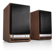 Audioengine HD4 120W Wireless Bluetooth Bookshelf Stereo System - Walnut, aptX,