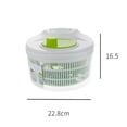 thumbnail image 4 of kibhous Salad Spinner Vegetable Dryer, 3.4 Quart Fruit Veggie Bowl Lockable Colander Basket and Lid with Drawcord Switch, 4 of 6