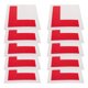 thumbnail image 1 of unbranded 10Ud Stickers Removibles Para Conductores Adhesiva Reflectante Para, 1 of 8