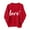 Red, variant on Aoiroe Sweatshirt For Women Trendy Hoodies For Women Valentine'S Day Sweatshirts Print Sweatshirt Crewneck Sweatshirts Women Valentines Sweater Women Ladies Hoodies Pullover Fall Sweaters Blue L