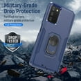 thumbnail image 3 of NIFFPD Galaxy A03S Case with Screen Protector, Shockproof Phone Cover Case with Ring Kickstand for Samsung Galaxy A03S Blue, 3 of 8