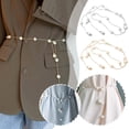 thumbnail image 2 of Ceinture Fine Perle Classique pour Femmes, Sangle Réglable Simple, 2 of 8