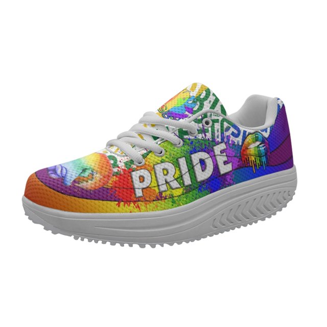 Gay Pattern Sexy Lips Ladies Spring Autumn Sneakers Brand Design Lightweight Lace Up Walking Shoes Zapatos Para Mujeres