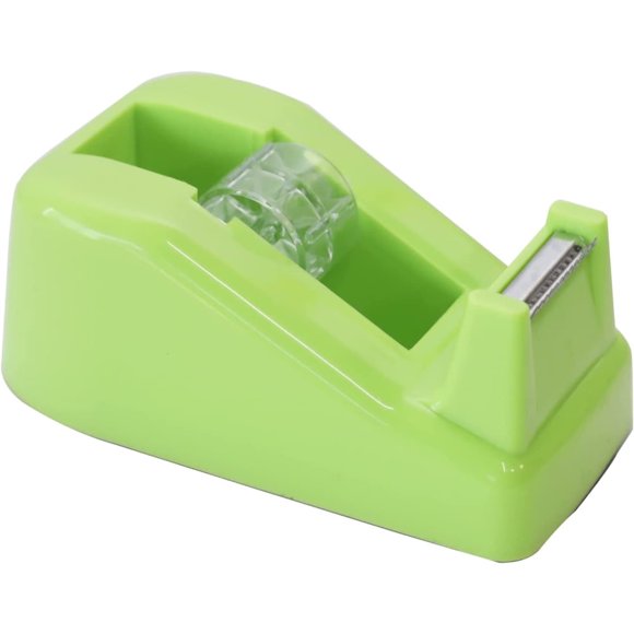 DEBGFS Heavy Duty cross-border special Non-Slip Desktop Tape Dispenser for small size adhesive Paper office stationery creative Packaging in Office, Restaurant, Flower Paper cutter,Green