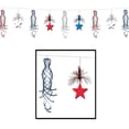 thumbnail image 2 of Beistle Club Pack of 12 Red, White and Blue Star Shimmer Party Garland Decoration 10', 2 of 2