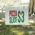 thumbnail image 5 of Pizza Slice $3 Yard Sign 10 Pack of 18 Inch x 24 Inch Single Sided Weatherproof Heavy-Duty Plastic with Stake | Budget-Friendly Pricing, Fresh Ingredients, Restaurant Specials | Made in, 5 of 7