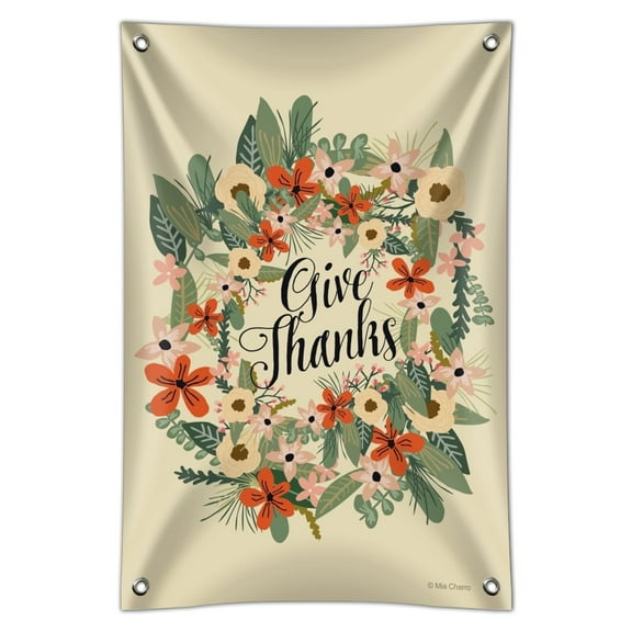 Give Thanks Thankfulness Thank You Home Business Office Sign