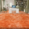 thumbnail image 3 of Janvonne 9x12 Fluffy Area Rugs for Living Room Bedroom,Soft Plush Fuzzy Shaggy Modern Rug for Kids Girls Boys Room Decor, Home Decor Aesthetic, Tie-dye Orange, 3 of 8