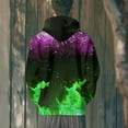 thumbnail image 4 of Hoodies for Men Women 3D Graphic Flame Printing Fleece Sweatshirts Pullover Novelty Cool Funny Hooded Sweatshirt Fall Winter Clothing with Pockets, 4 of 9