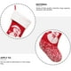 thumbnail image 3 of Chimenea tejida con temática navideña, bolsa de regalo para el hogar y la Oficina, dulces, aperitivos, calcetines, decoración de sala de estar Kits de decoración para fiestas Muñeco de nieve Kearding HA069195-02, 3 of 6
