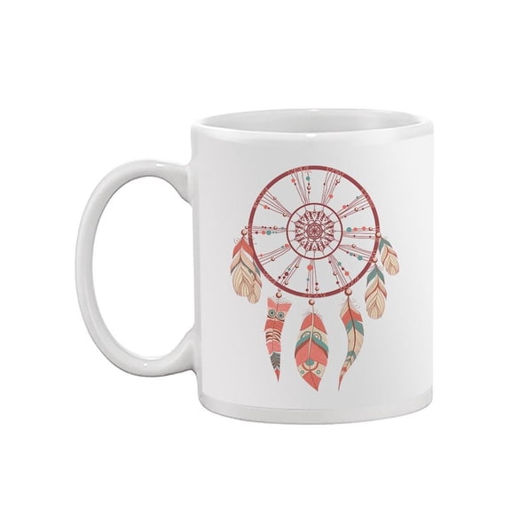 Pink Dream Catcher Design. Mug  -Image by Shutterstock,