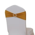 thumbnail image 5 of Funda para silla de banquete de boda, sin lazo, con lazo, cinturón, hebilla de flor, decoración para respaldo de silla, hebilla elástica, respaldo de silla, cinta de hilo, 5 of 5