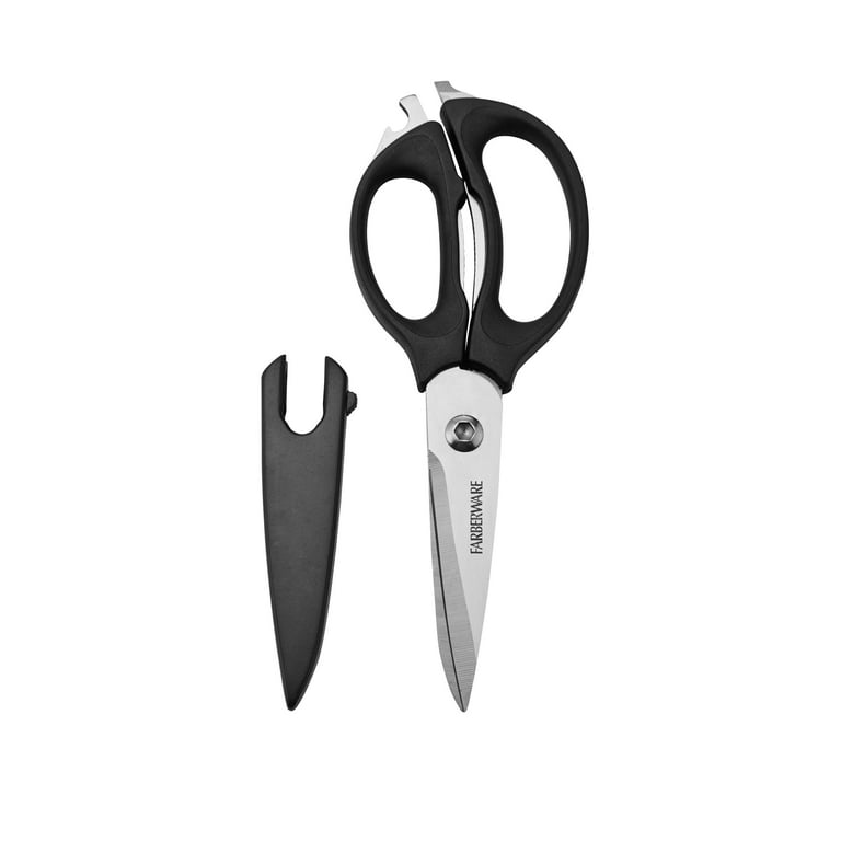 Farberware 4 in 1 Stainless Steel Scissors with Nonslip Handles in