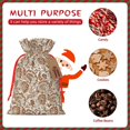 thumbnail image 7 of Fuzoiu Indian Paisley1 Print Christmas Gift Bag,Burlap Gift Bag with Drawstring Closure & Hang Tag,Perfect for Holidays, Birthdays, and Special Occasions-Medium, 7 of 7