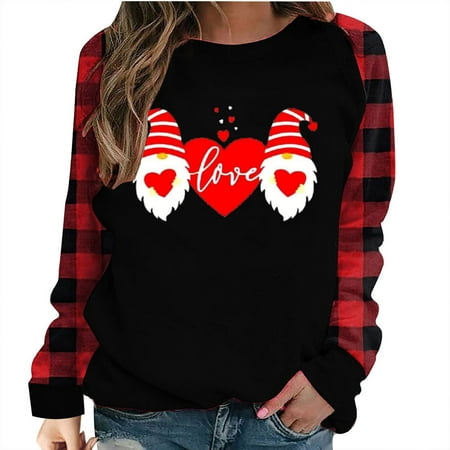 

Festliche Weihnachtsshirt Langarm Pullover Damen Lustig Elegant Weihnachtspullover Longpullover Weihnachtspullover Lustig Elegant Longbluse Bluse Tops Fließend Elegant