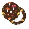 thumbnail image 3 of Goofa Woodland Mushroom Printed Stool Covers Round, Waterproof Round Bar Stool Covers Anti-Slip Round Bar Stool Seat Cover with Elastic Bands Durable -14 inch, 3 of 7