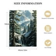 thumbnail image 2 of Nawypu Living Room Canvas Wall Art Bedroom Cedar Forest Wall Decor Painting Winter Mountain Mural Office Wall Decor Home Decor, 2 of 5