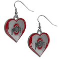 thumbnail image 4 of Siskiyou Sports NCAA Ohio State Buckeyes Womens Heart Dangle Earrings, Team Color, One Size, 4 of 4