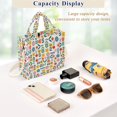 thumbnail image 5 of FORMRS Womens Corduroy Tote Bag Crossbody Shoulder Purse Handbag with Detachable Strap, Colorful Cartoon Flowers, 5 of 7