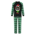 thumbnail image 2 of Elippeo Family Matching Christmas Pajamas, Baby Romper/Dog Clothes/Letter Print Long Sleeve Tops and Plaid Pants Sleepwear Set, 2 of 9