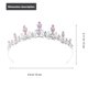 thumbnail image 2 of unbranded De Rosa Con Rhinestones Para Novia Exclusivo Joyería Para Eventos, 2 of 7