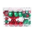 thumbnail image 4 of Adornos decorativos navideños para decoración de de Navidad, surtido de decoraciones para de Navidad para patio, año Nuevo, aniversario, rojo verde, 4 of 8
