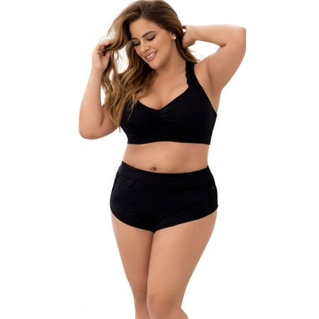 

Mapale - Two Piece Pajama Set. Top and Shorts Color Black
