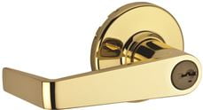 KWIKSET KINGSTON STOREROOM LEVER UL POLISHED BRASS KWIKSET KINGSTON STOREROOM