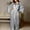 *Gray, variant on Binmer Women's Long Satin Kimono Robe with Lace Cuffs ,Elegant Loungewear Sleepwear Gray,Women's Plus S