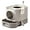 Oatmeal + Warm Gray, variant on Cat Litter Box with Lid, XL Enclosed Litter Box with Slide-Out Tray, Scoop, Brush, Anti-Tracking, for Cats of Different Sizes, Oatmeal and Warm Gray UPPT002G01