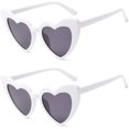 thumbnail image 1 of Gafas de sol con forma de corazón para mujer, gafas retro estilo ojo de gato vintage, 1 of 4